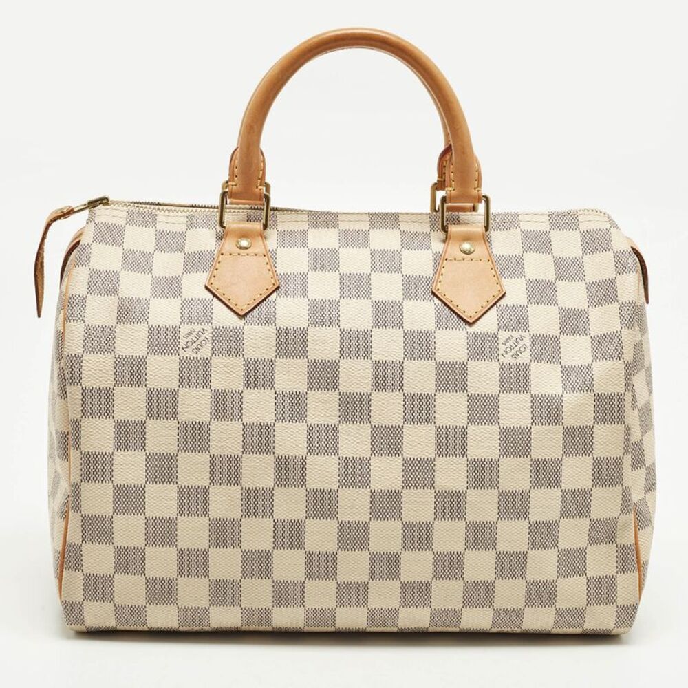Louis Vuitton Speedy 30 Damier Azur Canvas Satchel